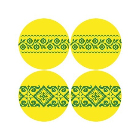 Набор для вышивания нитками Барвиста Вышиванка Украинские узоры 31х31 ТР696пн3131i