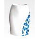 Заготовка женской юбки для вышивки бисером Барвиста Вышиванка Синие орхидеи СЖ183кБнннн