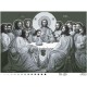 Схема картины Тайная вечеря (черно-белая) для вышивки бисером на ткани ТО120ан5942