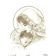 Схема картины Мария с ребенком бежевая для вышивки бисером на ткани ТО005пн4560