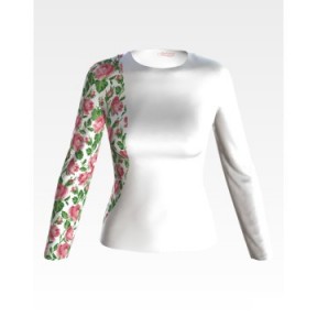 Набор для вышивки нитками Барвиста Вышиванка заготовки женской блузки – вышиванки Нежные розы БЖ168пБннннi