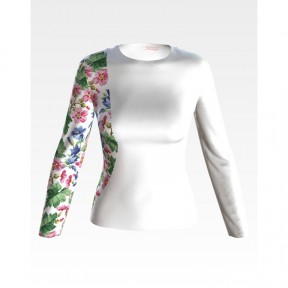 Набор для вышивки нитками Барвиста Вышиванка заготовки женской блузки – вышиванки Цвет шиповника, колокольчики БЖ184пБннннi
