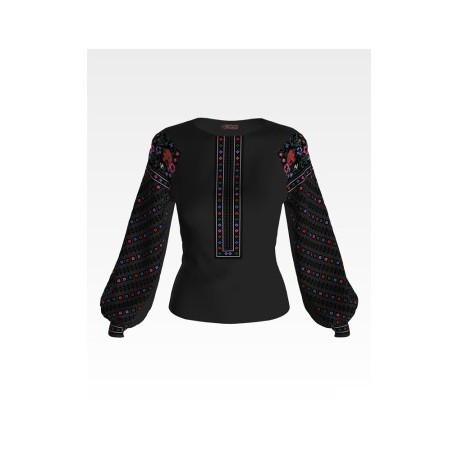 Набор для вышивки нитками Барвиста Вышиванка заготовки женской блузки – вышиванки Борщевские узоры БЖ114шЧннннi
