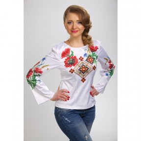 Набор для вышивки нитками Барвиста Вышиванка заготовки женской блузки – вышиванки Украинская степь БЖ039пБннннi