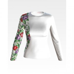 Набор для вышивки нитками Барвиста Вышиванка заготовки женской блузки – вышиванки Розы и ландыши БЖ169пБннннi