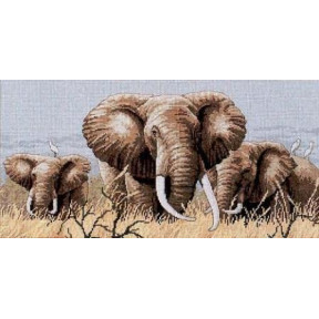 Набор для вышивания крестом Classic Design 4365 Африканские слоны