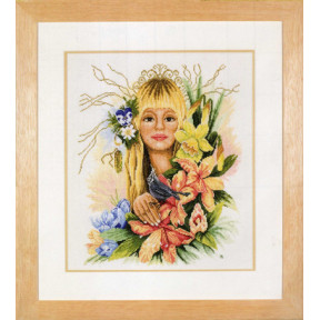Набор для вышивания Lanarte L23058 Spring flower girl фото