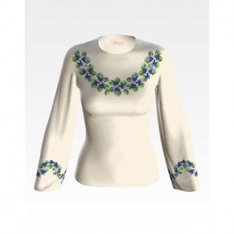 Набір для вишивання жіночої блузки нитками Незабудки