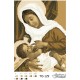 Схема картины Мария кормилица (сепия) для вышивки бисером на ткани ТО129пн2331