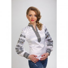 Набір для вишивання жіночої блузки нитками Сокальська. Ніжність БЖ058пБннннi
