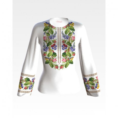 Набір для вишивання жіночої блузки нитками Колоритні братки БЖ117пБннннi