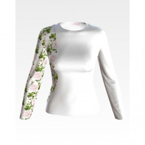 Набор для вышивки нитками Барвиста Вышиванка заготовки женской блузки – вышиванки Нежные хризантемы БЖ186пБннннi