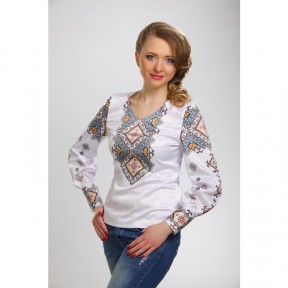Набір для вишивання жіночої блузки нитками Ніжний орнамент БЖ059пБннннi