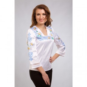 Набір для вишивання жіночої блузки нитками Ніжні ромашки БЖ088пБннннi