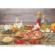 Схема картины Самая вкусная пицца для вышивки бисером на габардине ТК087пн6443