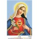Схема картины Икона Открытое Сердце Марии для вышивки бисером на ткани ТО085пн3143