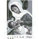 Схема картины Мария кормилица (черно-белая) для вышивки бисером на ткани ТО130пн2331