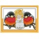 Ангел и птицы Набор для вышивания крестом с печатной схемой на ткани Joy Sunday C112