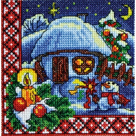 Рождественская ночь Набор для вышивки крестом Леді ЛД1304