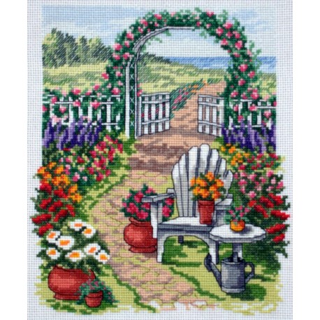 Цветущий садик Набор для вышивки крестом Леді ЛД1077