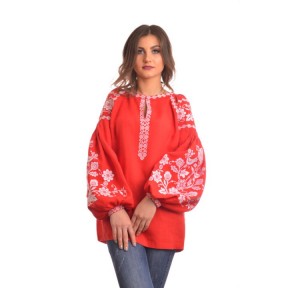 Зшита жіноча блузка - вишиванка БОХО для вишивки нитками Барвиста Вишиванка ЖЕ004лР4201_023_001