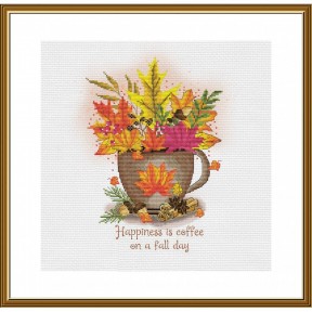 Осенний кофе Набор для вышивания крестом Нова Слобода СР2309