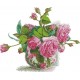 Романтична троянда Набір для вишивання хрестиком з друкованою