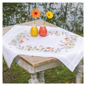 Лаванда и полевые цветы (скатерть) Набор для вышивания крестом Vervaco PN-0199490
