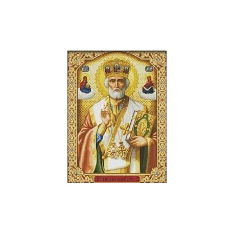 Св. Николай Чудотворец Набор для вышивания крестом с печатной схемой на ткани Joy Sunday R242