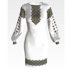 Заготовка женского платья Цветущее Прикарпатье для вышивки бисером Барвиста Вишиванка ПЛ161кБнннн