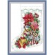 Різдвяний чобіток Габріель Набір для вишивання хрестиком з друкованою схемою на тканині Joy Sunday KB171