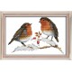 Дві пташки Набір для вишивання хрестиком з друкованою схемою на тканині Joy Sunday DA137