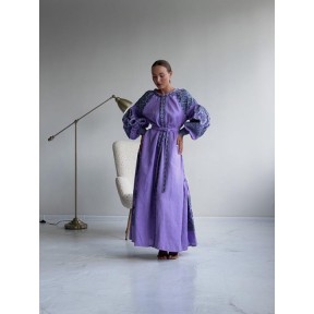 Зшита жіноча сукня - вишиванка БОХО для вишивки нитками Намисто