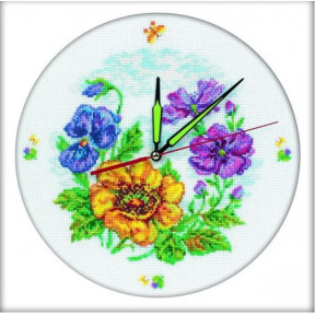 Набір для вишивки хрестиком RTO M40006 Квітковий годинник