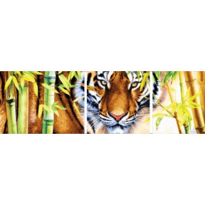Далекосхідний тигр (триптих) Набір для вишивання бісером ТМ