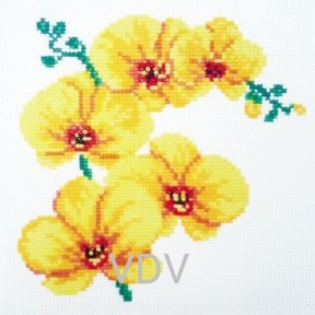 Орхідея Набір для вишивання нитками VDV М-0116-S фото