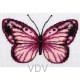 Бабочка Набор для вышивания нитками VDV М-0214-S