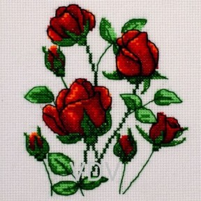 Розы Набор для вышивания нитками VDV М-0219-S