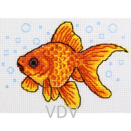 Золотая рыбка Набор для вышивания нитками VDV М-0222-S