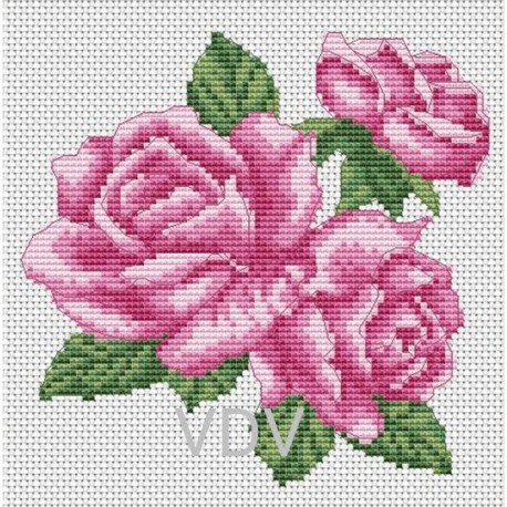 Троянди Набір для вишивання нитками VDV М-0241-S фото