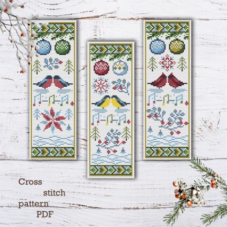 Схема для вишивання хрестиком Ксенія Вознесенська Різдвяні
