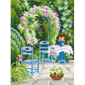 В саду Набор для вышивания по канве с рисунком Quick Tapestry TH-38