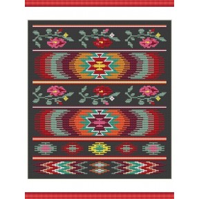 Этнический ковер №2 Набор для вышивания крестом Little stitch 230036