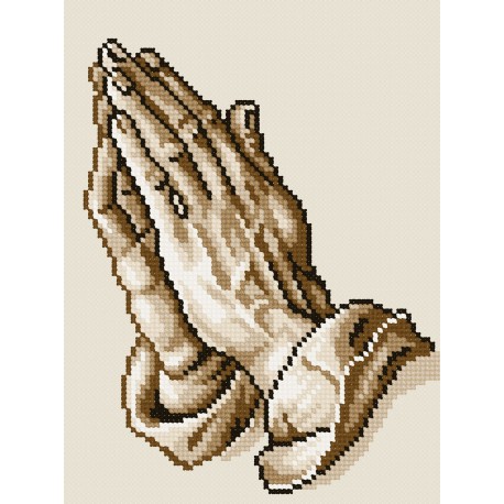 «Руки в молитве», А. Дюрер Набор для вышивания крестом Чарівниця N-1831