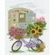 Велосипед з квітами Набір для вишивання хрестиком DMC BK1549