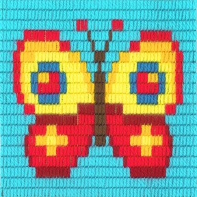 Бабочка Набор для вышивания вертикальным стежком Stitch me I-008