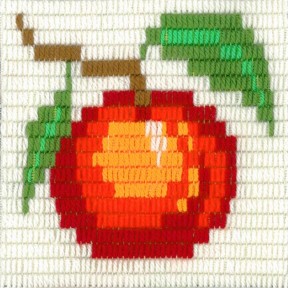 Яблуко Набір для вишивання вертикальним стібком Stitch me I-014