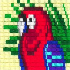 Папуга Набір для вишивання вертикальним стібком Stitch me I-016