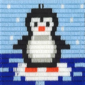 Пингвин Набор для вышивания вертикальным стежком Stitch me I-033