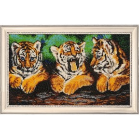 Три тигренка Набор для вышивания бисером Butterfly 655Б